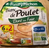 Mängden socker i Blanc de poulet doré au four -25% de sel
