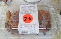 Mängden socker i Pain aux chocolat aux amandes leclerc