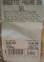 Mängden socker i Baguette