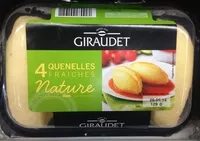 Mängden socker i Quatre quenelles fraîches natures