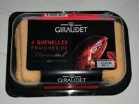 Mängden socker i 4 quenelles fraîches de homard