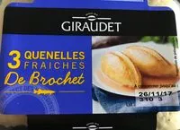 Mängden socker i Quenelles fraîches de Brochet