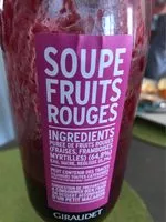 Mängden socker i Soupe fruits rouges
