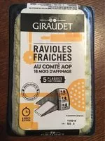 Mängden socker i Ravioles fraiches au comté AOP (18 mois d’affinage)