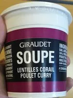 Mängden socker i Soupe lentilles corail poulet curry