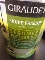 Mängden socker i Soupe fraîche légumes potager bio