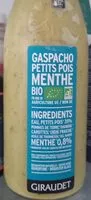 Mängden socker i Gaspacho petit pois menthe