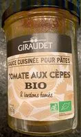 Mängden socker i Sauce cuisinée pour pâtes Tomate aux cèpes bio & lardons fumés