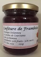 Mängden socker i Confiture de framboise