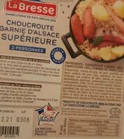 Mängden socker i Choucroute garnie d'Alsace supérieure