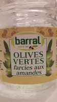 Mängden socker i Olives vertes farcies aux amandes