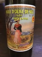 Mängden socker i Huile d'olive de Nice AOP