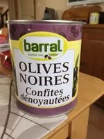 Mängden socker i Olives Noires Dénoyautées Barral 800 Gr, 1 Boîte