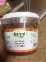 Mängden socker i Cocktail d'olives et poivrons