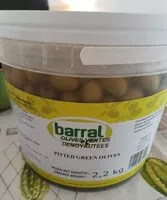 Mängden socker i Olives vertes dénoyautées