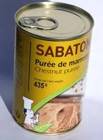 Mängden socker i Purée de marrons