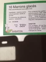 Mängden socker i Marrons glacés