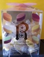 Mängden socker i Assortiment de petits calissons