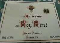 Mängden socker i Calissons du Roy René