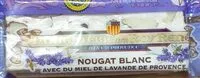 Mängden socker i NOUGAT BLANC AVEC DU MIEL DE LAVNDE DE PROVENCE