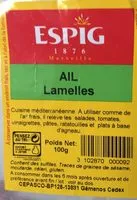 Mängden socker i Ail lamelles