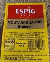 Mängden socker i Moutarde jaune entière