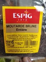 Mängden socker i Moutarde brune entiere