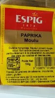 Mängden socker i Paprika moulu