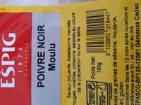 Mängden socker i Poivre Noir Moulu