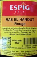 Mängden socker i Ras El Hanout rouge