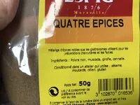 Mängden socker i Quatre épices