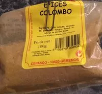 Mängden socker i Epices Colombo