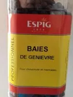 Mängden socker i Baies de genièvre