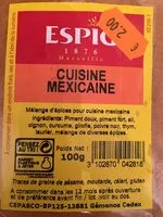 Mängden socker i Epices Cuisine Mexicaine