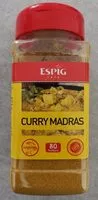 Mängden socker i Curry Madras