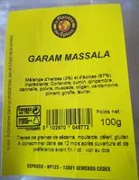 Mängden socker i Garam massala