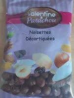 Mängden socker i Noisettes décortiquées