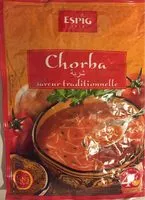 Mängden socker i Chorba saveur traditionnelle