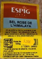 Mängden socker i Sel rose de l'himalaya