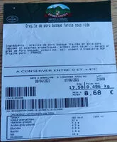 Mängden socker i Oreille de porc basque farcie