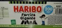 Mängden socker i Haribo farcita gigante