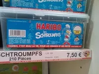 Mängden socker i Haribo Schtroumpf
