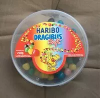 Mängden socker i Haribo dragibus soft