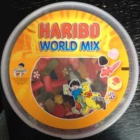 Mängden socker i Haribo World Mix