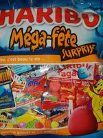 Mängden socker i Mega fete surprise halloween 800g sachet