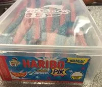 Mängden socker i Haribo les color schtroumpfs