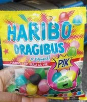 Mängden socker i Haribo dragibus pik