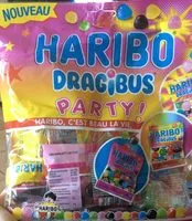Mängden socker i Haribo dragibus party