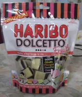 Mängden socker i Haribo Dolcetto Fruits