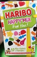 Mängden socker i Bonbons Happy' Mix